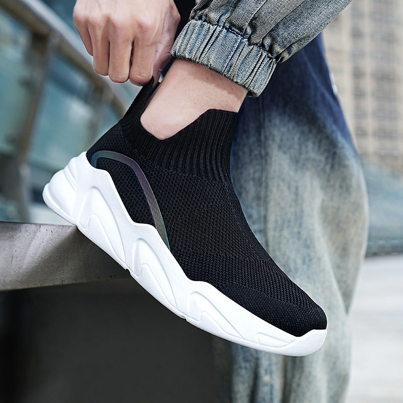 Men's Flying Woven Elastic Casual Shoes