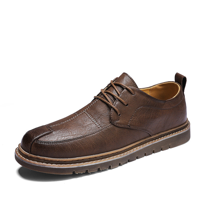 Men's Leather British Trend Outdoor Shoes