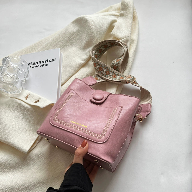 Women's Leather Casual Versatile Small Bag