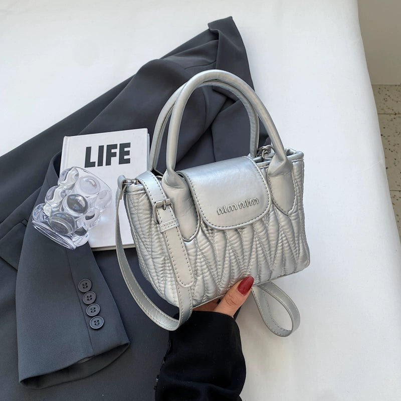 Women's Portable Double Handle Shoulder Bag