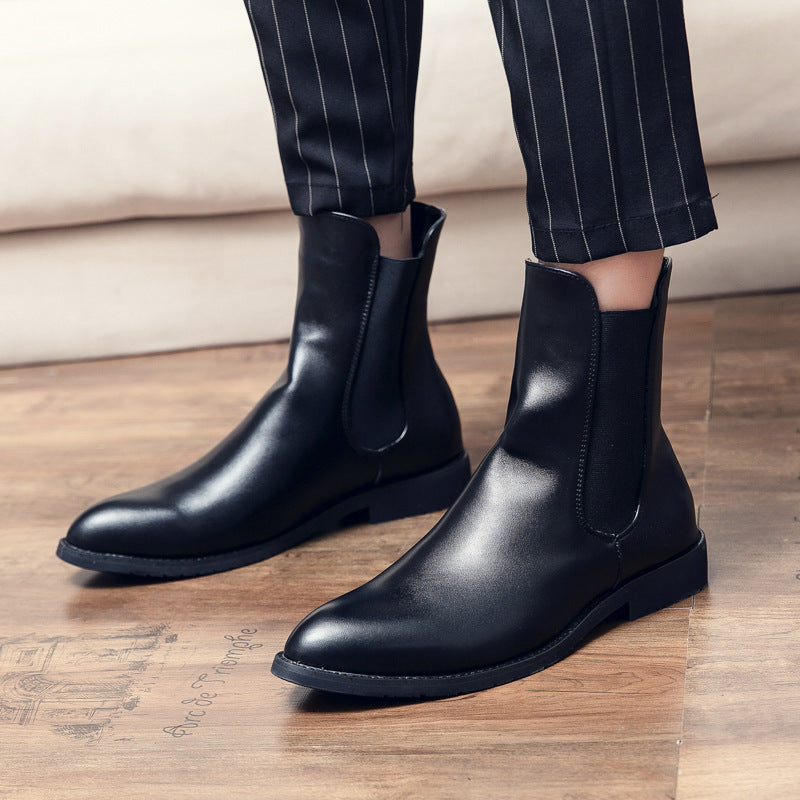 Men's Leather Fashion Chelsea Boots Casual Shoes