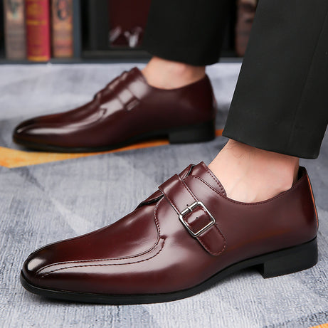 Men's Leather Fashion Pointed British Style Casual Shoes