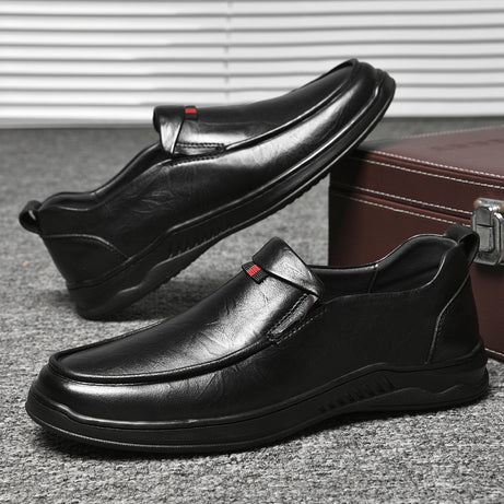 Men's Leather Low-Top Casual Shoes