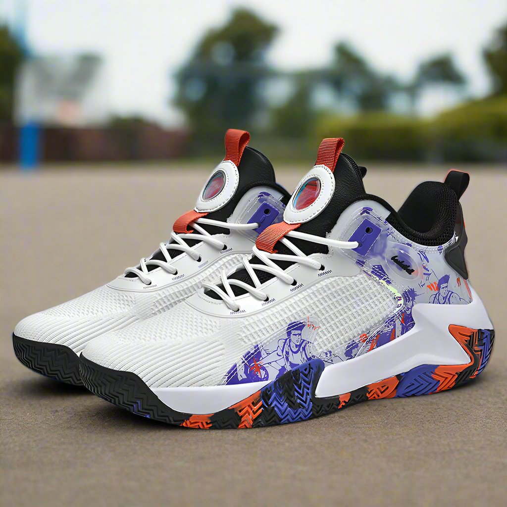 Men's Fly-Woven Breathable Basketball Sports Sneakers