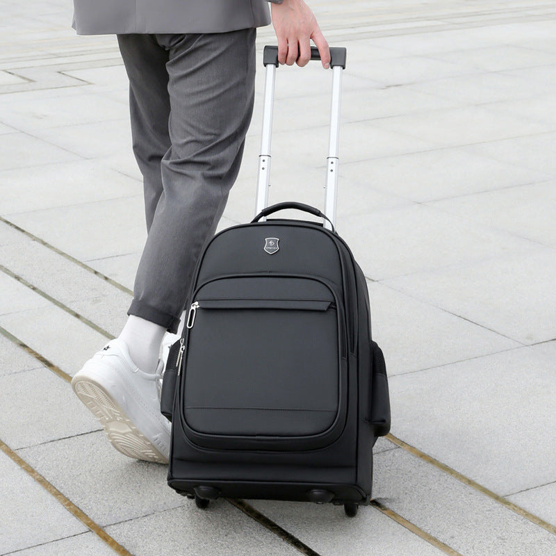 Men's Multifunctional Travel Trolley Backpack