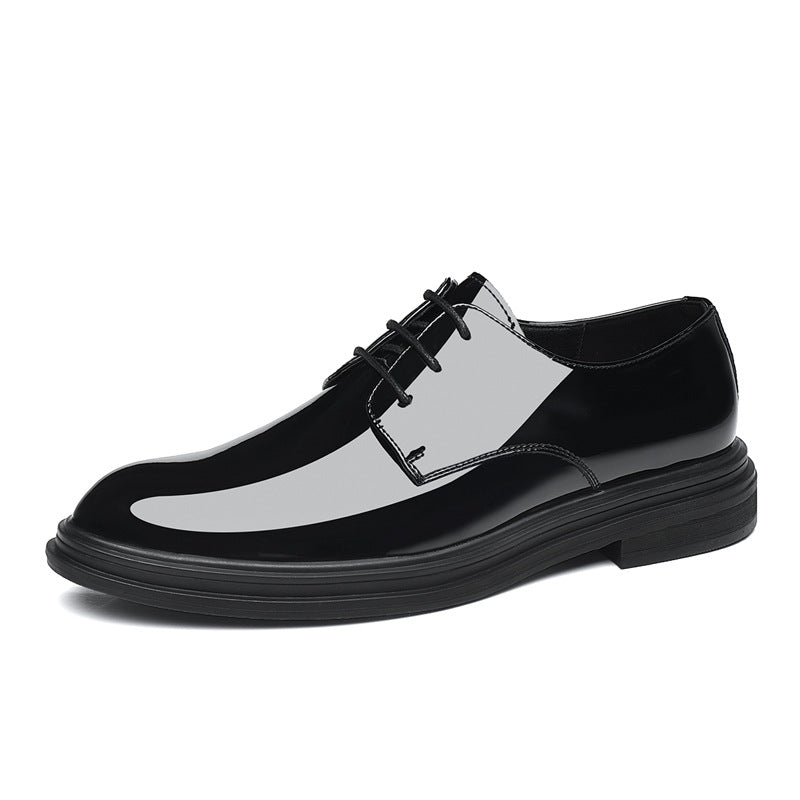 Men's Glossy Leather Comfortable Trendy Shoes