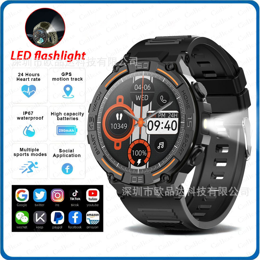 Outdoor HW50 Waterproof Bluetooth Call Smart Watch