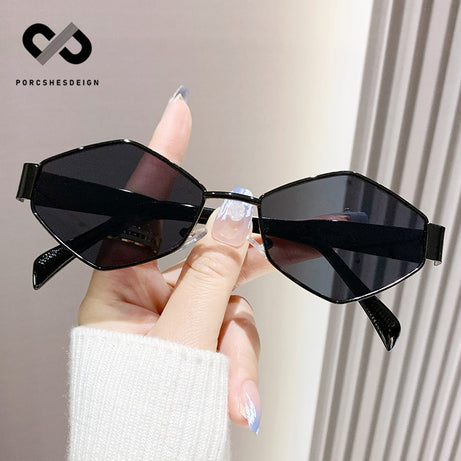 Men's Personalized Polygonal Hip Hop Retro Small Sunglasses