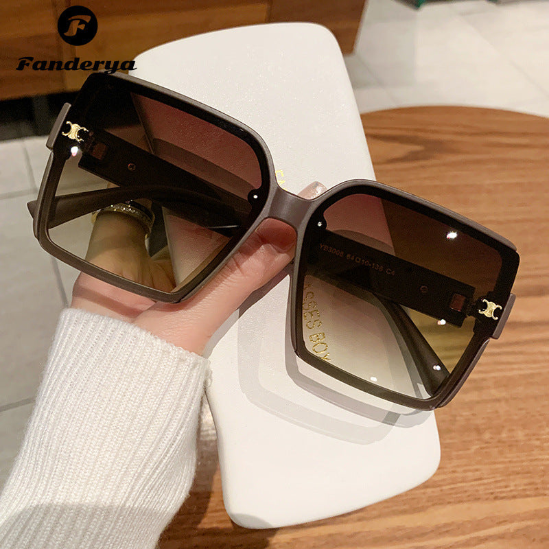 Women's Square Large Frame UV-proof Sunglasses