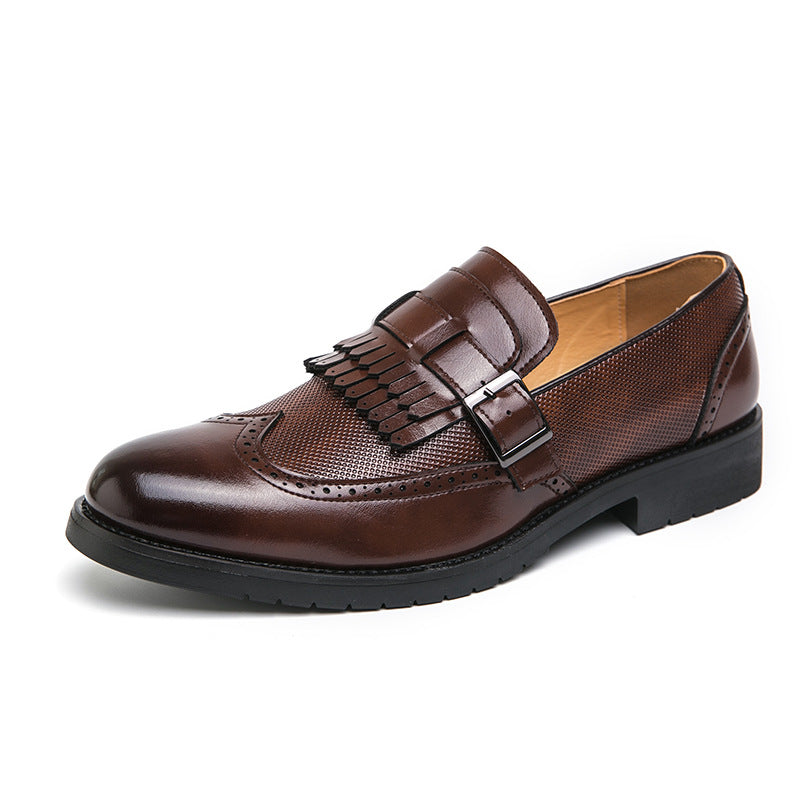 Men's Leather British Style Trend Retro Shoes