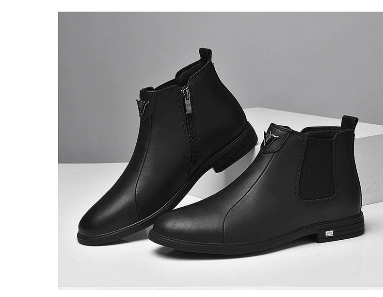 Men's Leather Fashion Chelsea Boots