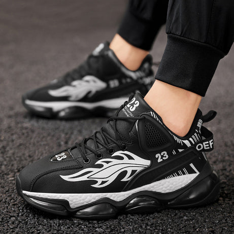 Men's Thick Sole Shock Absorption Outdoor Running Shoes