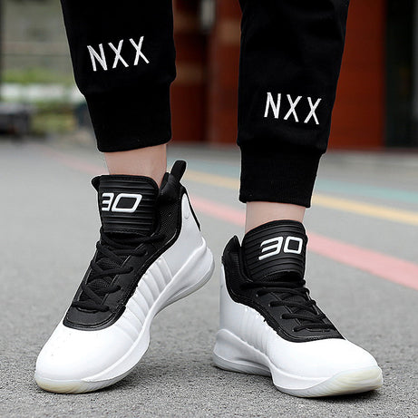 Men's Microfiber High-Top Sports Shoes