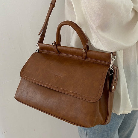 Women's Leather Retro Large Capacity Trendy Bag