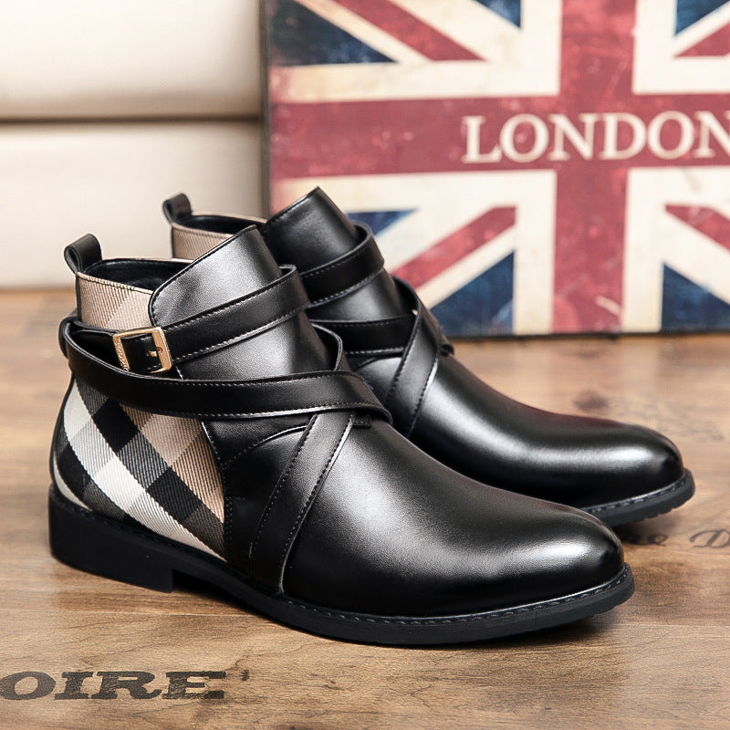 Men's British Style High-Top Martin Boots Shoes