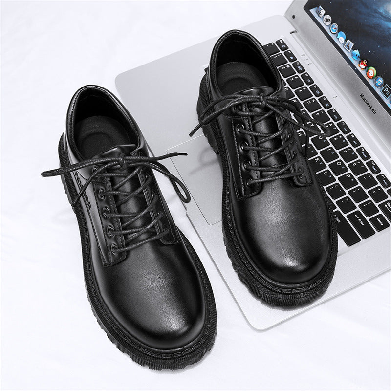 Men's Leather Fashion Trend British Style Shoes