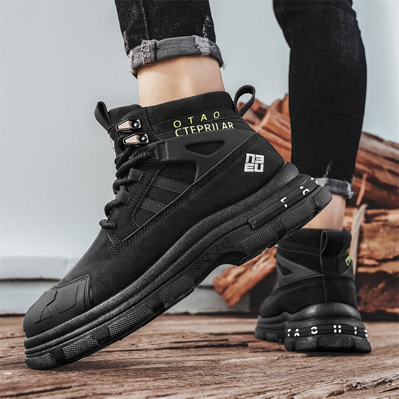 Men's British Style Martin Boots High-Top Trendy Shoes