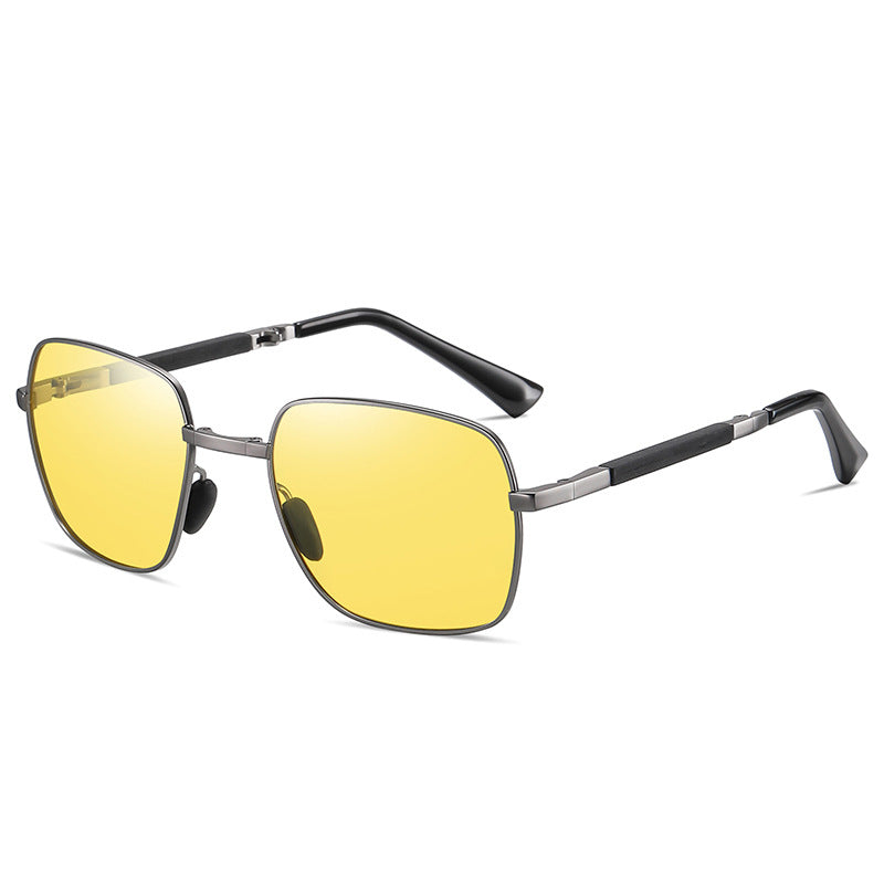 Men's Folding Polarized Fashion Night Vision Sunglasses