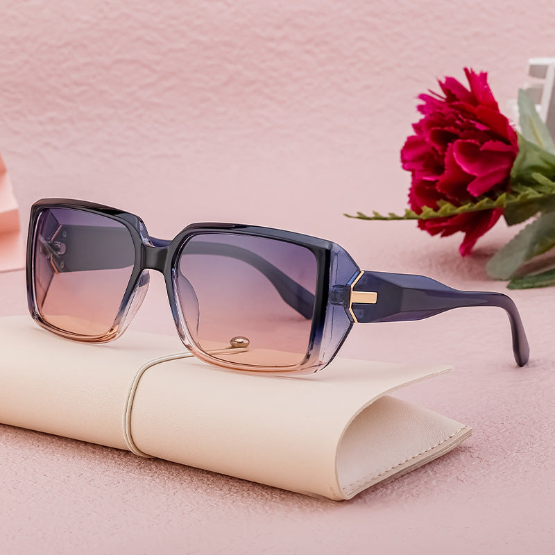 Women's Fashion Large Frame Square Trend Sunglasses