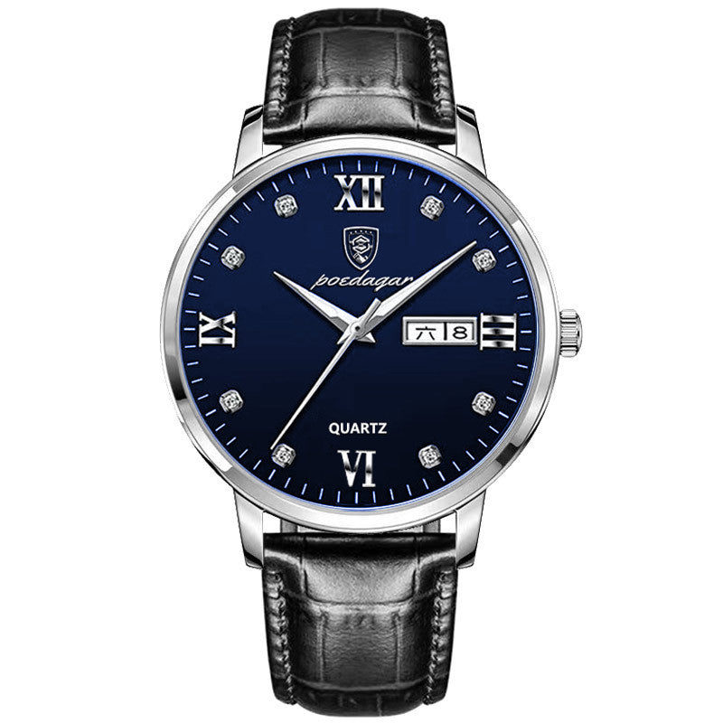 Men's Ultra-thin Fashion Calendar Quartz Watch