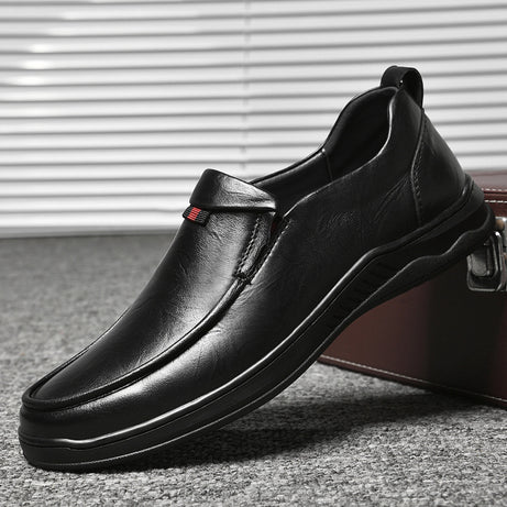 Men's Leather Low-Top Casual Shoes