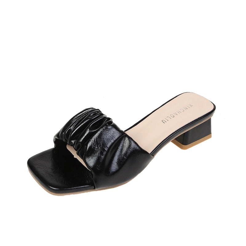 Women's High-heeled Slippers