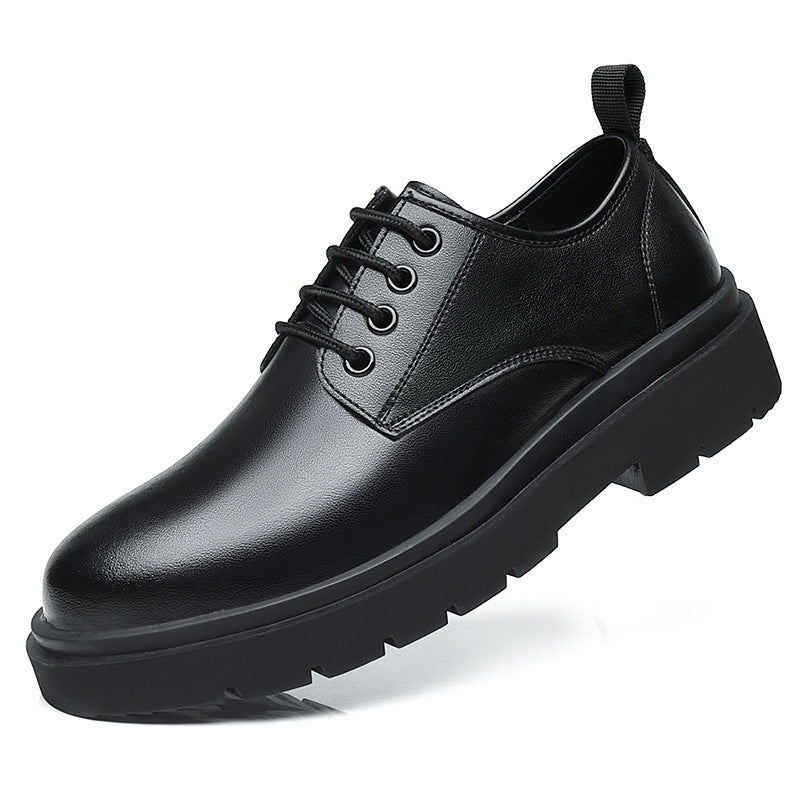 Men's Cowhide Leather British Style Casual Shoes