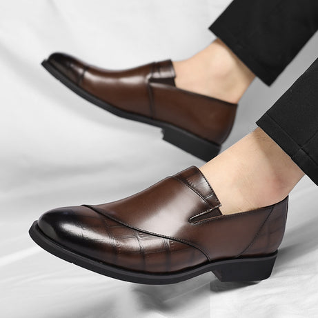 Men's Leather Fashion Lazy Loafers Casual Shoes