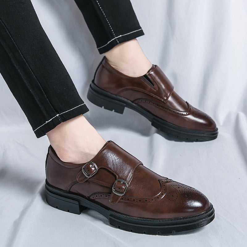 Men's Brock Engraving British Style Formal Shoes