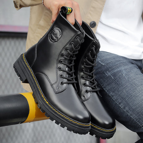 Men's Leather Outdoor Casual Martin Boots
