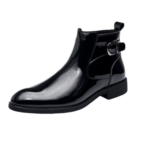 Men's Trend Fashion High-top Leather Shoes