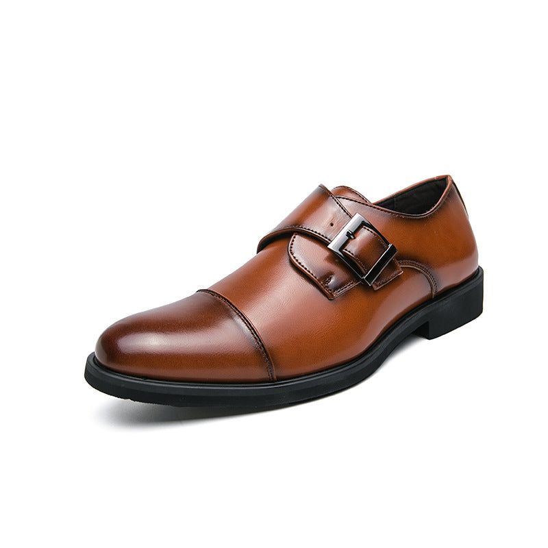 Men's Leather Pointed Fashion Trend British Shoes