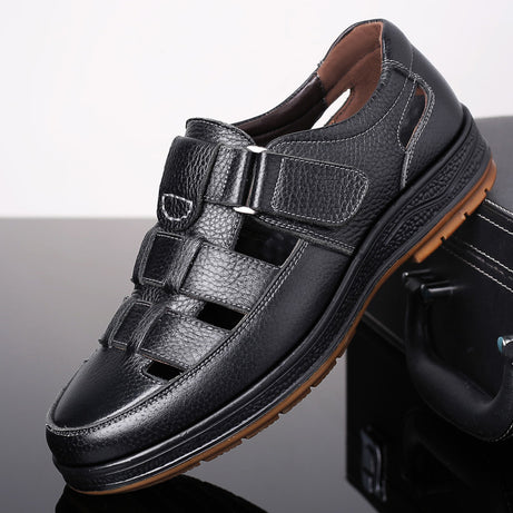 Men's Leather Casual Breathable Sandals