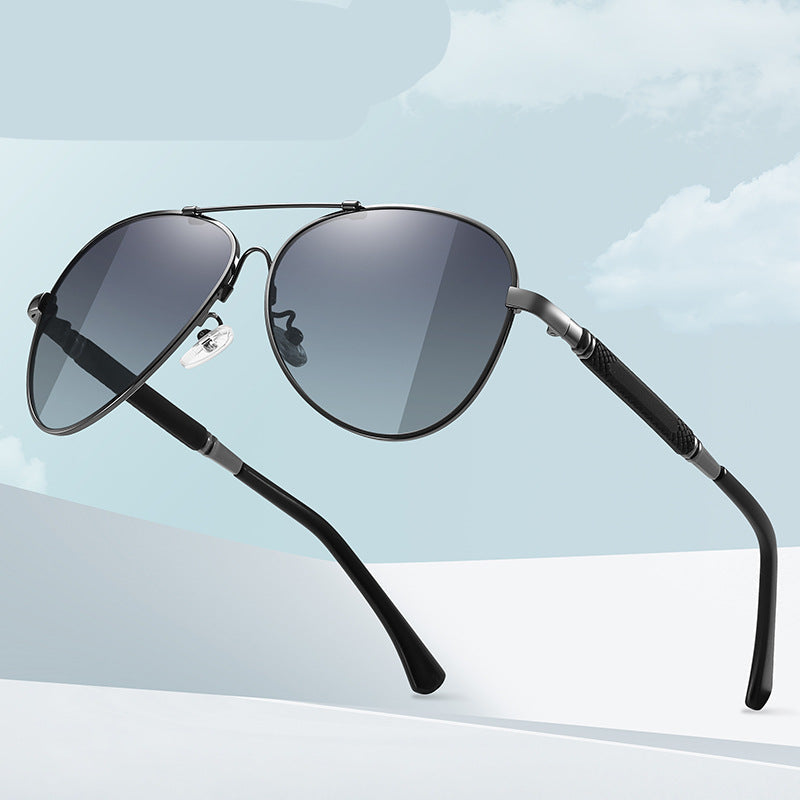 Men's Color-changing Memory Metal Night Vision Sunglasses