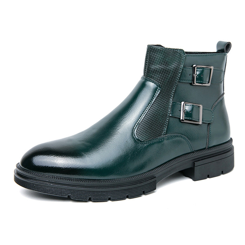 Men's British Style Martin Boots Leather Shoes