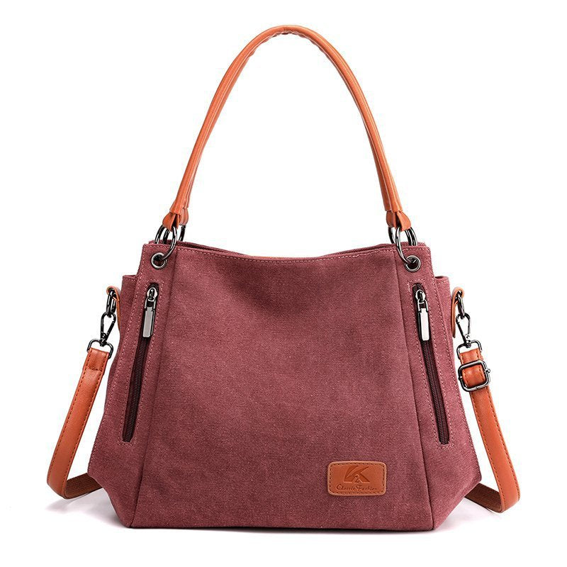 Women's Trendy Canvas Design Shoulder Bag