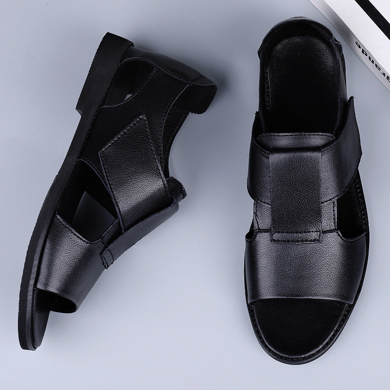 Men's Leather Breathable Casual Sandals