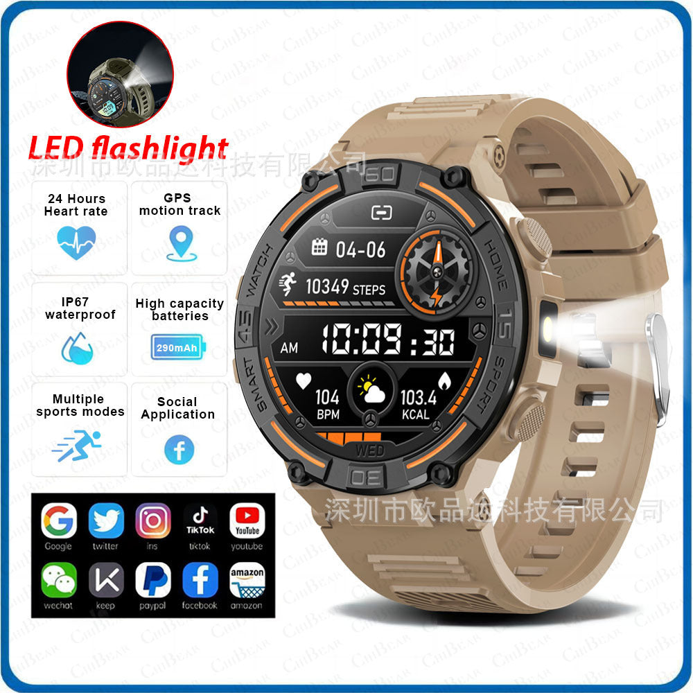 Outdoor HW50 Waterproof Bluetooth Call Smart Watch
