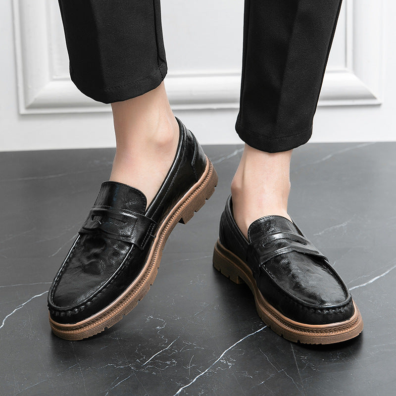 Men's Leather Fashionable Trendy Loafers Shoes
