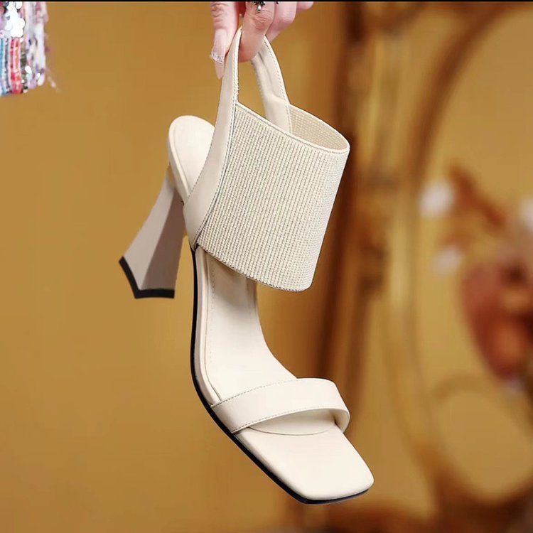 Women's Elastic Band Super High Heel