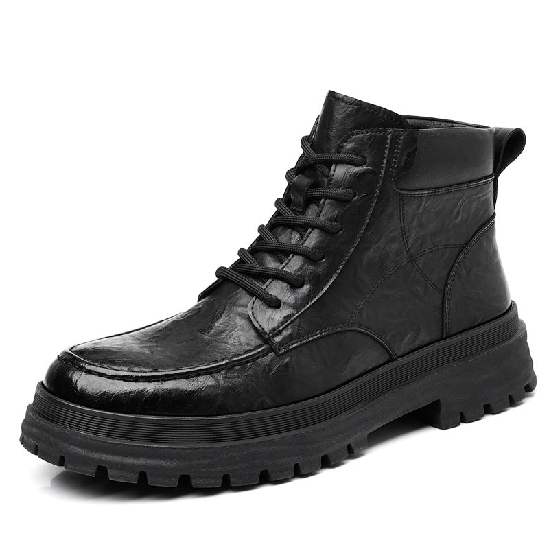 Men's Leather Martin Boots Casual Shoes