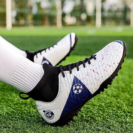 Men's Football High-Top Breathable Broken Nails Shoes