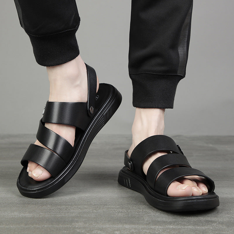 Men's Breathable Leather Casual Sandals (In Stock)