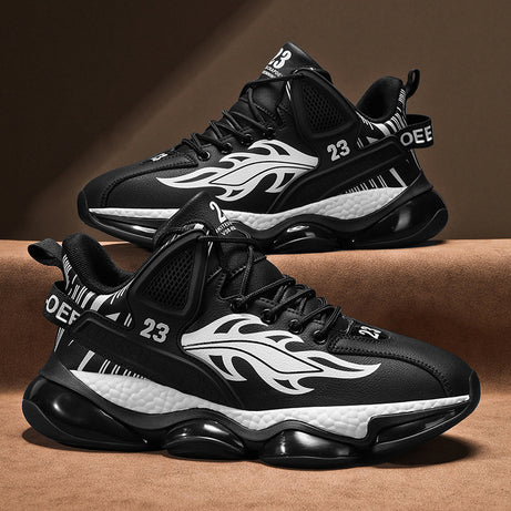 Men's Thick Sole Shock Absorption Outdoor Running Shoes