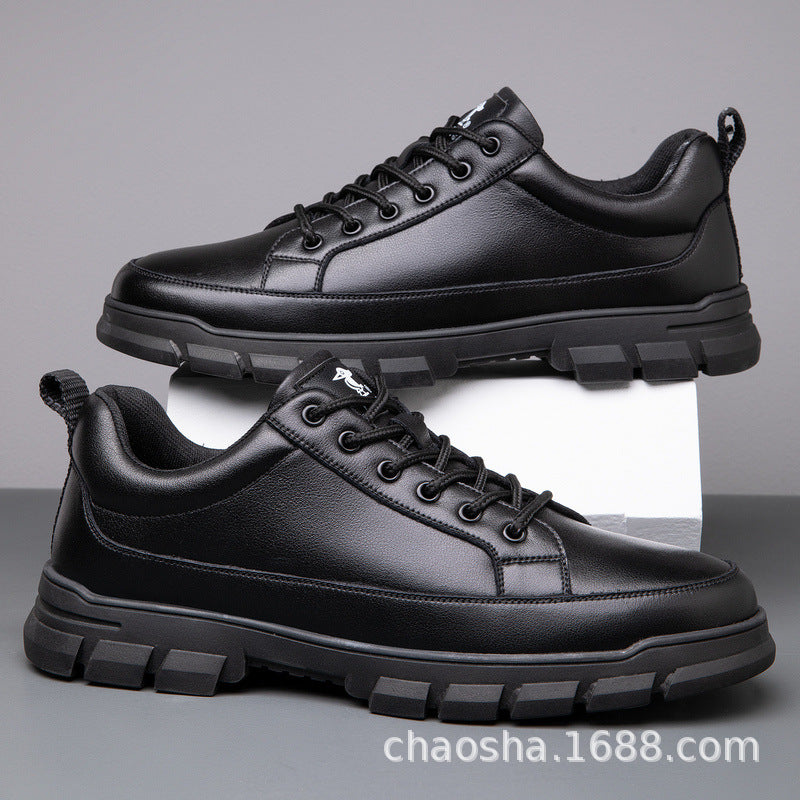 Men's Leather Fashion Trend Casual Shoes