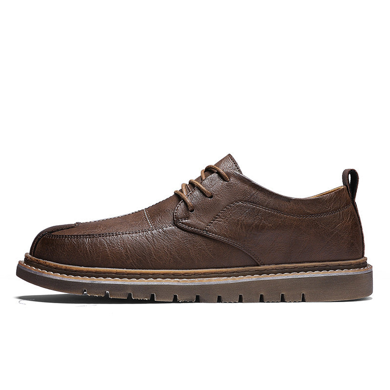 Men's Leather British Trend Outdoor Shoes