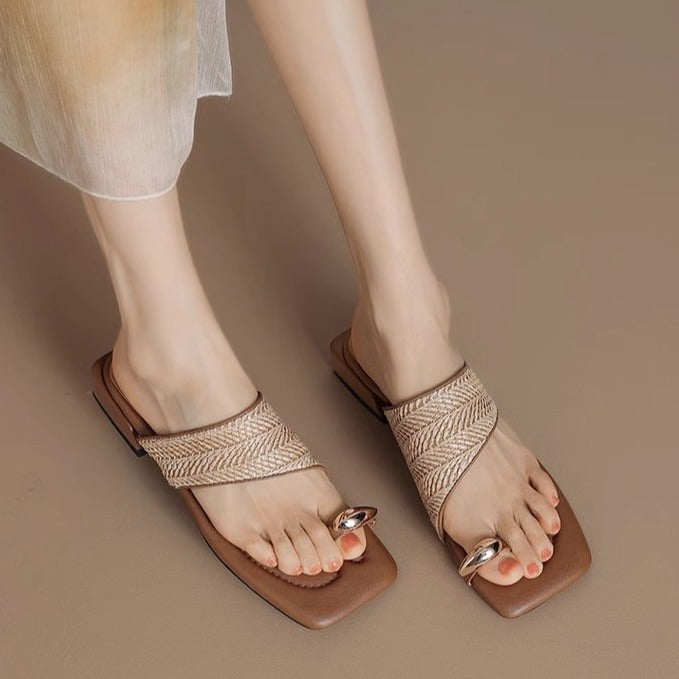 Women's Summer Niche Flip-Flops Shoes (In Stock)