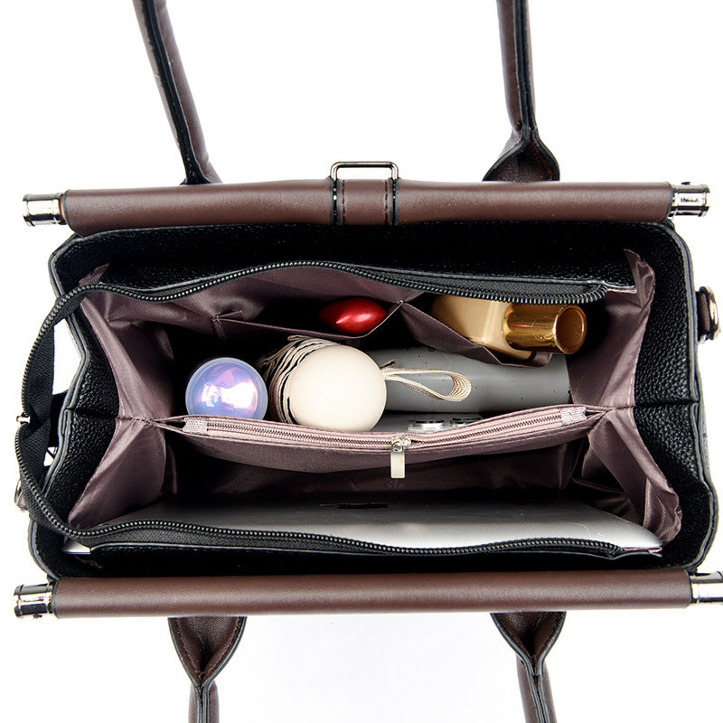 Women's Leather Versatile Trendy Handbag