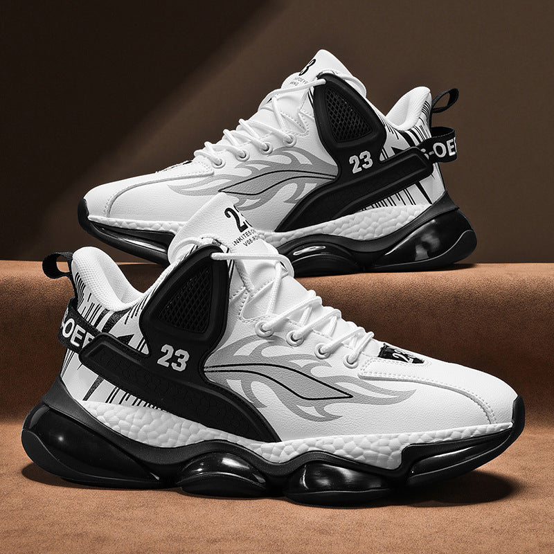 Men's Thick Sole Shock Absorption Outdoor Running Shoes