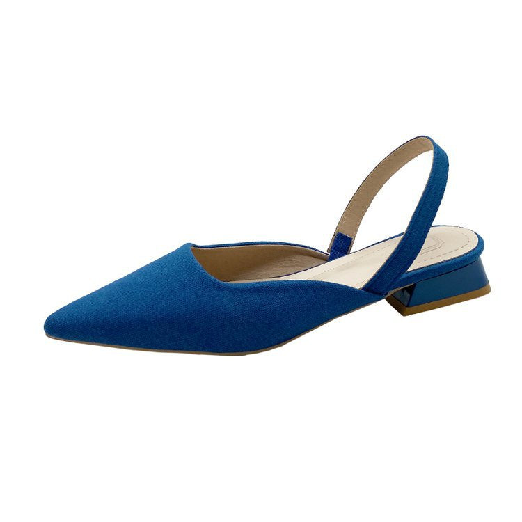 Women's Fashion Thick Heel Low Heel